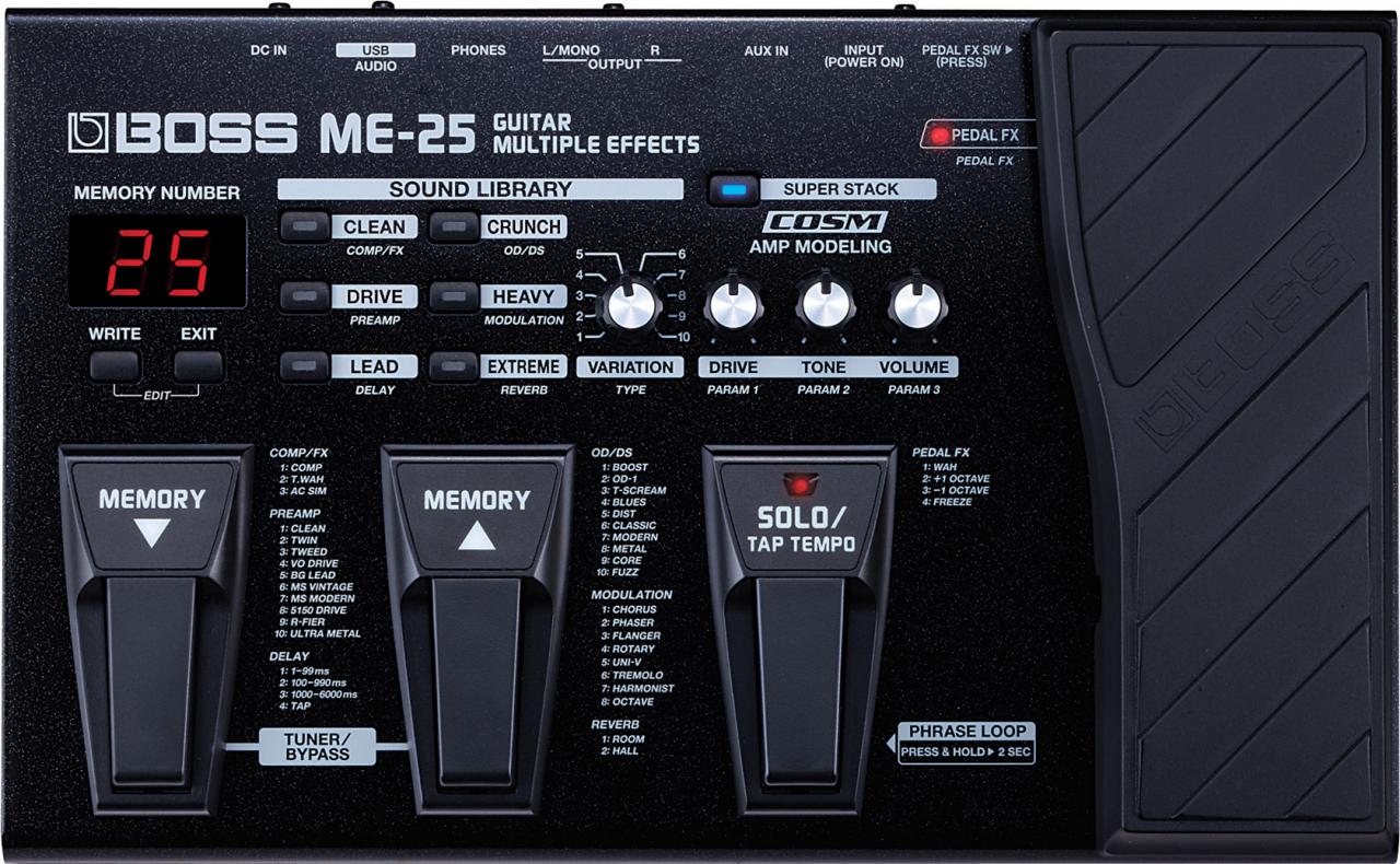 BOSS ME-25 电吉他综合效果器