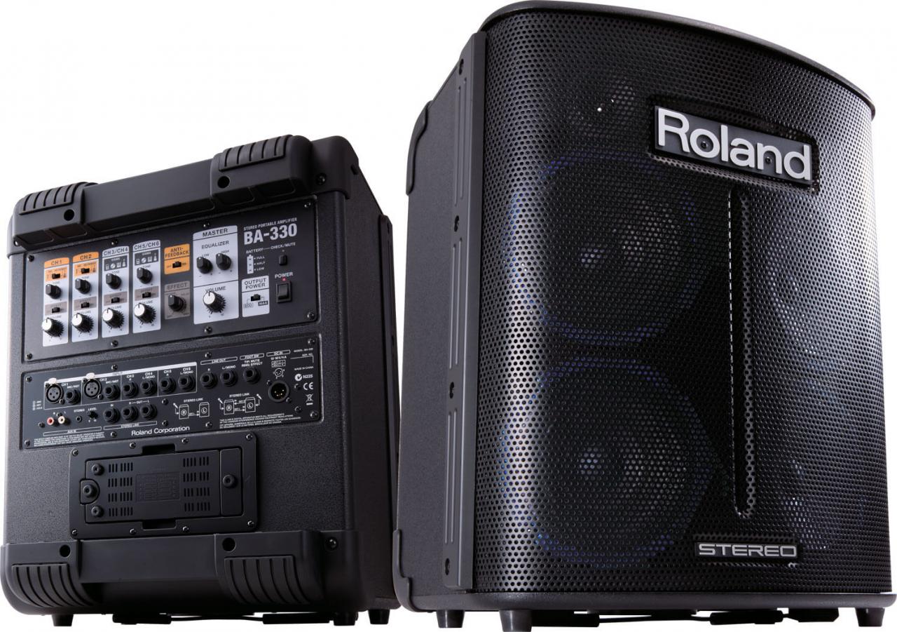 罗兰 Roland BA-330 立体声便携音箱